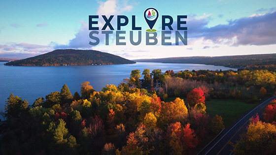 Explore Steuben with skyline of area
